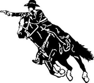 Mounted Shooter, Cowboy Action Decal