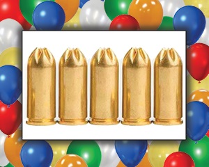 BLANKS & BALLOONS - Mounted Shooting  Blanks - 45LC  Full load Qty 200 & Balloons - 250 