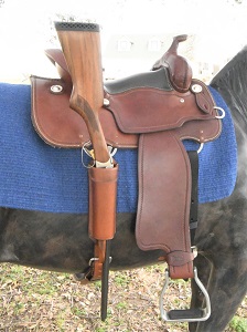 Long Gun Cinch with Holster  - Complete set 