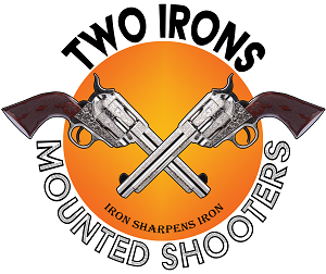 Two Irons Mounted Shooters Club Decal