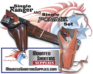 Shooting Stars Single Pommel & Single Ranger Holster set 