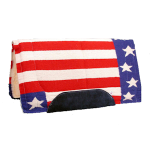 Wool Stars and Stripes Saddle Pad