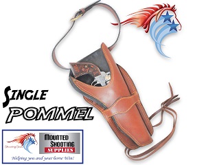 Shooting Stars Single  Pommel  Saddle Holster