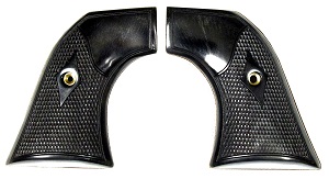 Black Diamond   Checkered Grips - Especially for Mounted Shooters - for Ruger Montado and New Vaquero