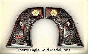 Oxblood � Checkered Grips for Ruger New Vaquero and Montado