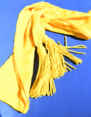 Cavalry Officers Yellow Silk Sash