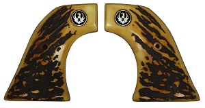 Aged Stag Horn Grips for Ruger Montado and New Vaquero