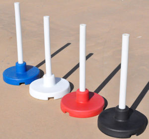 HCP Target Bases Set of 10   (W/pole  Holder Tubes) 