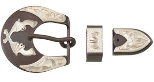 Buckle with Crossed Pistols