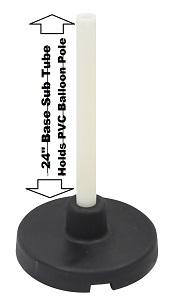HCP Target Bases Set of 10 - Includes Base  Holder Tubes for Poles     (Balloon Poles Sold Separately) 