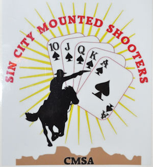 Sin City Mounted Shooters Club Decal