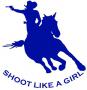 Shoot like A Girl !  Decal 4