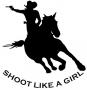 Shoot like A Girl !  Decal 3