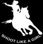 Shoot like A Girl !  Decal 5