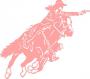 Mounted Shooter, Cowgirl Action  Reverse Direction Decal  -  OUT of Stock - Sept  1