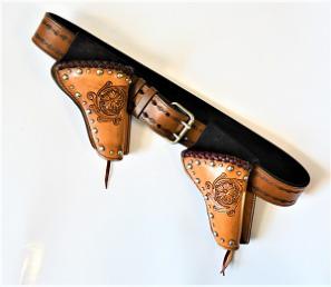 Shooting Stars Ranger Belt  With  Bandera  Plus  Holsters. -  In-Stock