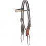 Floral Tooled Headstall and Matching 2 Inch Breast Collar