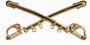 Officers Cavalry Pin  Crossed Swords