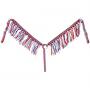 Parade Set - Wool Stars and Stripes Saddle Pad, Red, White and Blue Head Stall, Reins and Fringed Breast Collar With Crystals 3