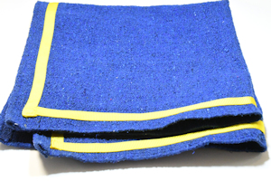 Royal Blue Saddle Blanket with gold trim -Out of Stock - Est = Mid Sept