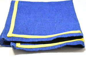 Royal Blue Saddle Blanket with gold trim -Out of Stock - Est = Mid April